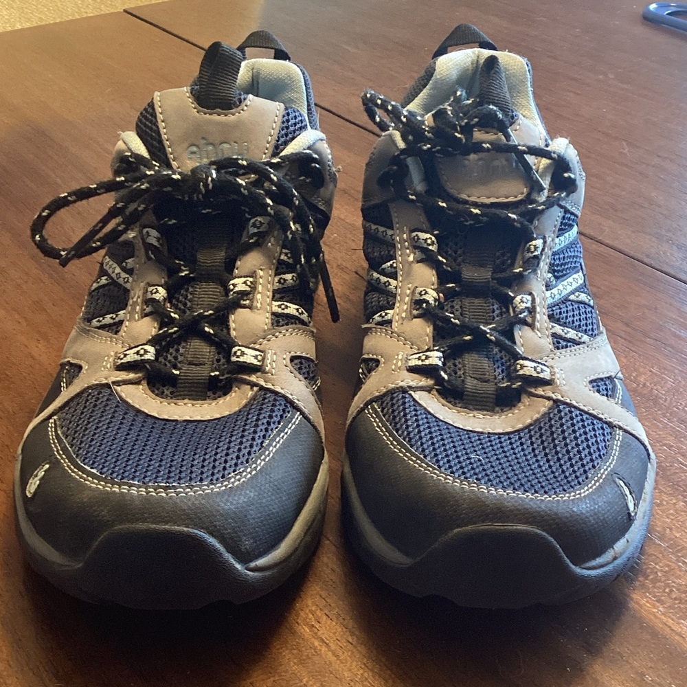 Ahnu Navy and Gray Athletic Shoes - Picture 2 of 9